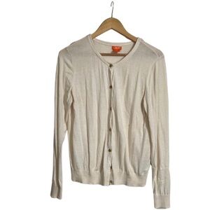 Joe Fresh Cream Button-Up Cardigan